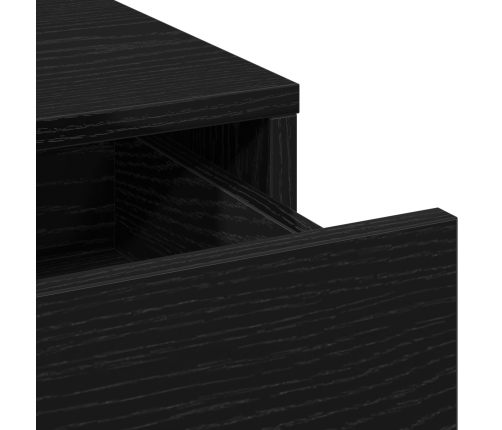Mesa de Tocador  con Luces LED Roble Negro 50x41x135 cm