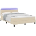 Marco de Cama  con Colchón Beige Tela 160 x 200 cm Colchón de cama