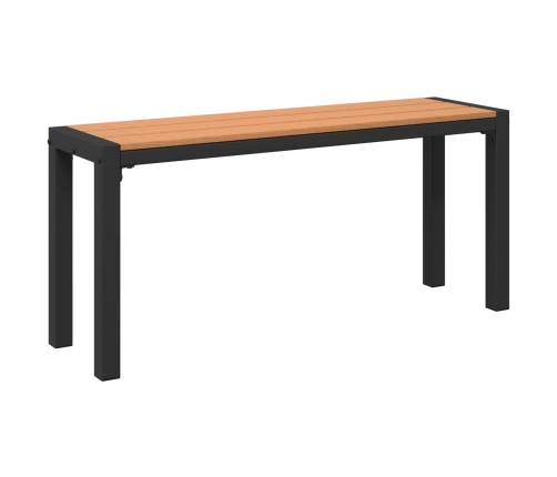 Set de Comedor de Jardín de 3 Piezas de Acero y WPC Marrón