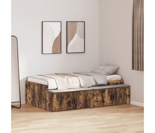 Estructura de Cama  Roble Ahumado 90x200 cm