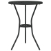 Set de Bistro de Jardín de 3 Piezas  en Aluminio Fundido Negro