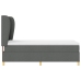 Colchón de Cama con Resortes Gris Oscuro 100x200 cm Tela