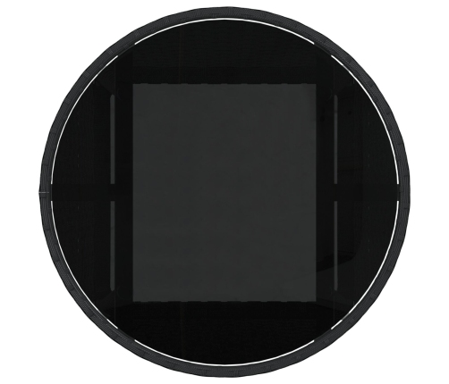 Juego de Comedor de 5 Piezas Negro Poliratán