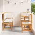 Conjunto de Comedor de Jardín de 5 Piezas de Madera Maciza de Acacia