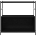 Cabinet de Libros  Negro Roble 80x30x78,5 cm Madera Ingenierada