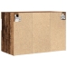 Mueble de TV de pared con luces LED Madera vieja 60x30x40 cm