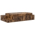 Estructura de cama  Roble ahumado Madera elaborada, MDF 90 x 190 cm