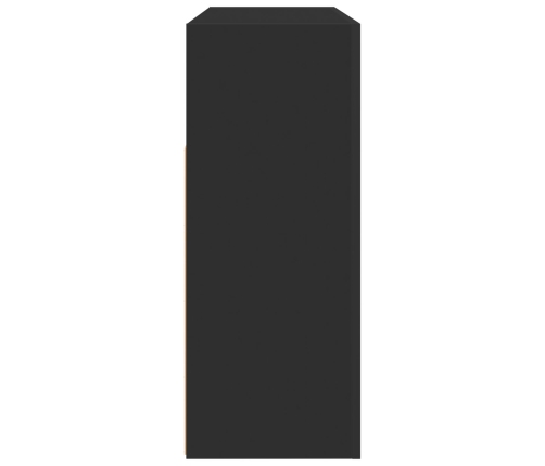 Aparador  Negro Madera Laminada 116 x 30 x 75 cm Aparador