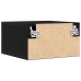 Mesitas de Noche 2 pcs Montadas en la Pared de Roble Negro 35x35x20 cm