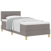 Cama Suprema  con Colchón Taupe 90x200 cm Tela