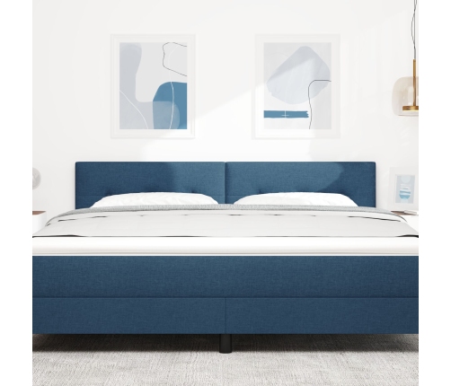 Cabezal  Botonera Azul 180 cm Tela