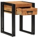 Mesa Auxiliar  40x40x50 cm de Madera Maciza de Acacia