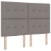 Cama con somier y colchón  Taupe 140x200 cm Tela