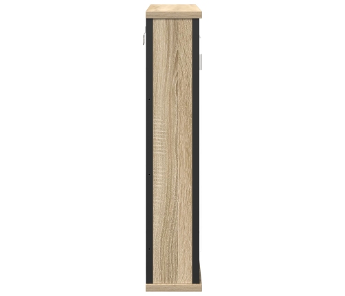 Gabinete de Espejo  Roble Natural Tablero de partículas, vidrio, metal