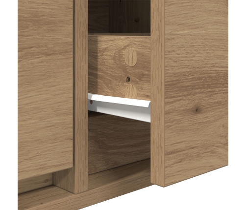 mueble para TV  de roble artesano 100x31x25,5 cm de madera elaborada