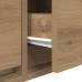 mueble para TV  de roble artesano 100x31x25,5 cm de madera elaborada