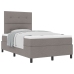 Cama con Somier  con Colchón Taupe 120x200 cm Tela