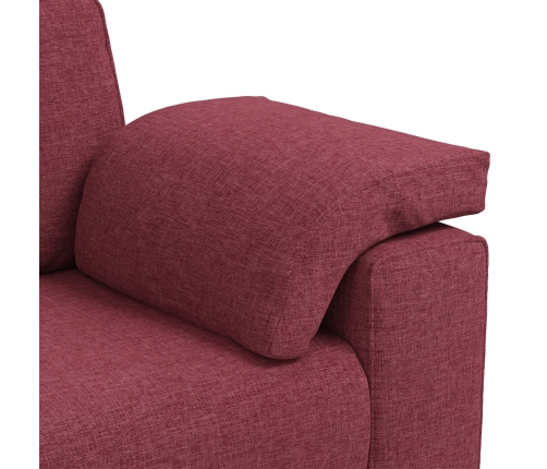 Sofá  Rojo viento Tela, Madera Regular Sofá Rectangular