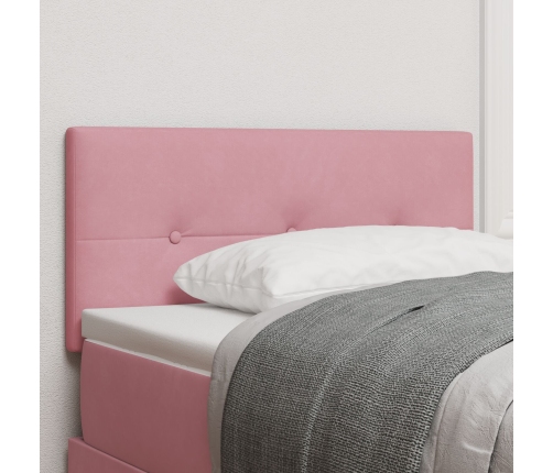 Cabecero Button Tufted Rosa 100 cm Terciopelo