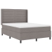 Cama box spring con colchón y LED Taupe 140x200 cm Tela