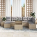 Conjunto de Sofá de Jardín  Set de 8 Beige, Gris