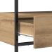 Mesa Consola  Artisan Roble 75x40x75 cm Madera Compuesta y Acero