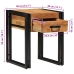 Mesa Auxiliar  40x40x50 cm de Madera Maciza de Acacia