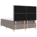 Estructura de Cama con Colchón Taupe Tela 160 x 200 cm
