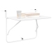 Mesa de Balcón Colgante  Plegable Blanca 60x40 cm Acero