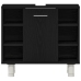 Cabinet de baño  Negro Roble 60x32x54 cm Madera Ingenierizada