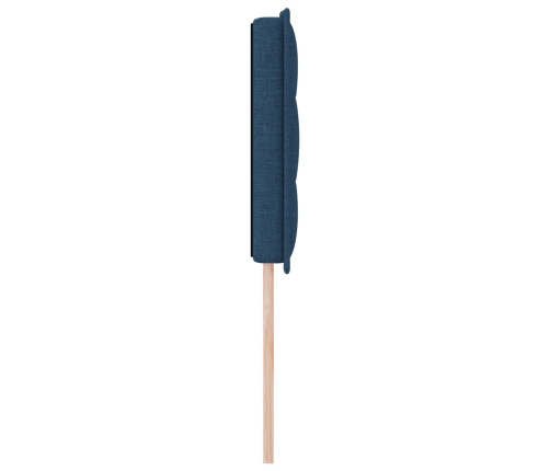 Cabecero LED Diseño Lineal Azul 160 cm Tela