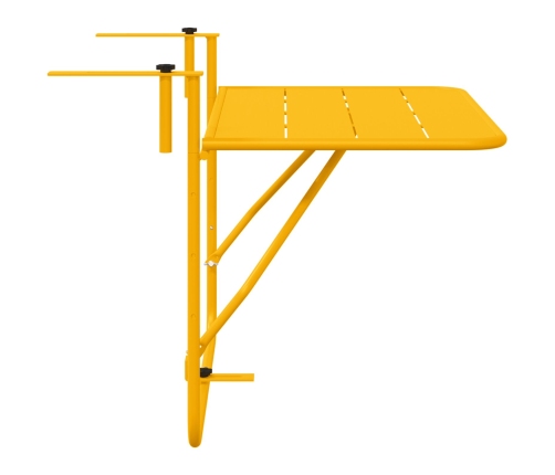 Mesa Colgante Plegable Amarilla de Acero  60x40 cm
