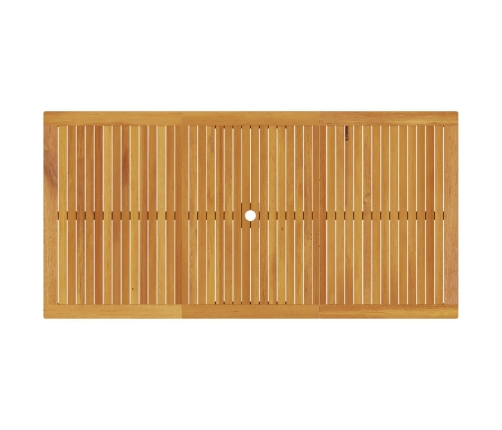 Juego de Comedor para Jardín de 9 Piezas en Madera Sólida de Acacia