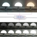 Mesa de tocador  con luces LED de roble artesanal 79x41x135 cm