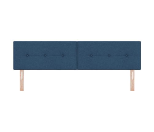 Cabezal  Botonera Azul 180 cm Tela