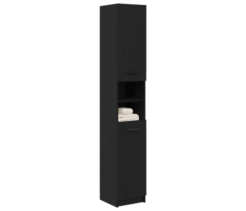 Gabinete de baño de roble negro  - 32x34x188.5 cm
