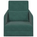 Sofá Cama  2 en 1 Verde Oscuro 65x80x83 cm de Terciopelo