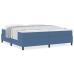 Cama con Somier de  Azul 200x200 cm Tela de Pana