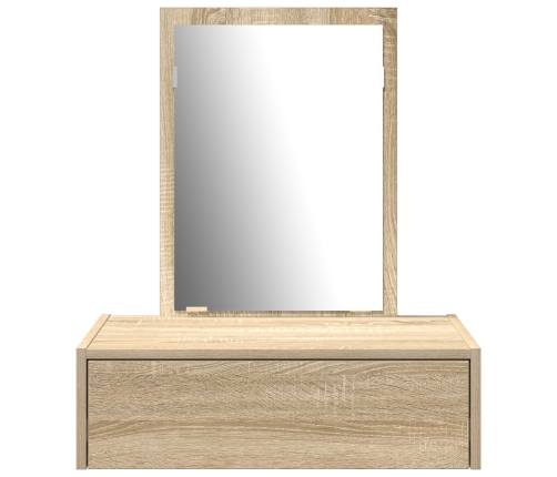 Mesa de tocador colgante de roble Sonoma 60x40x70 cm