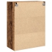 Gabinete Montado en la Pared de  con Puertas de Vidrio - Madera Vieja - 69.5x34x90 cm