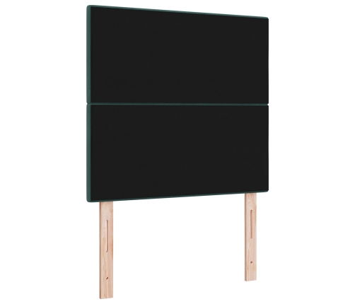 Cabecero Tufted en Botones Verde Oscuro 80 cm de Terciopelo