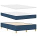 Cama con Sommier y Banco Azul 120x200 cm Tela