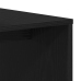 Mesa de Centro  Negra y de Roble 100x48x40 cm de Madera de Ingeniería