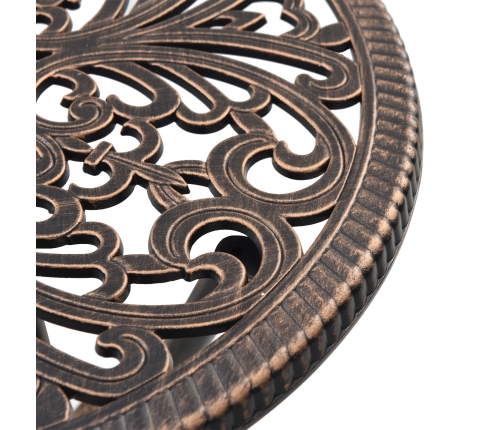 Conjunto de bistró de jardín de 3 piezas  en bronce de aluminio fundido