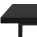 Mesa de café  en negro y roble, 100x50x40 cm, de madera y metal