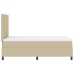 Cama con Base Tapizada con Colchón Verde Claro Gris 120x200 cm Tela de Terciopelo