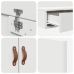Marco de cama con almacenamiento  Blanco Madera compacta