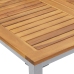 Juego de Comedor de Jardín de 5 Piezas de Madera Sólida de Acacia y Metal