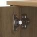 Cabinet de TV  de roble artesanal 80x40x50 cm de madera procesada y acero