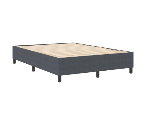 Cama de muelles  Gris Oscuro 140x200 cm Tela de Corduroy